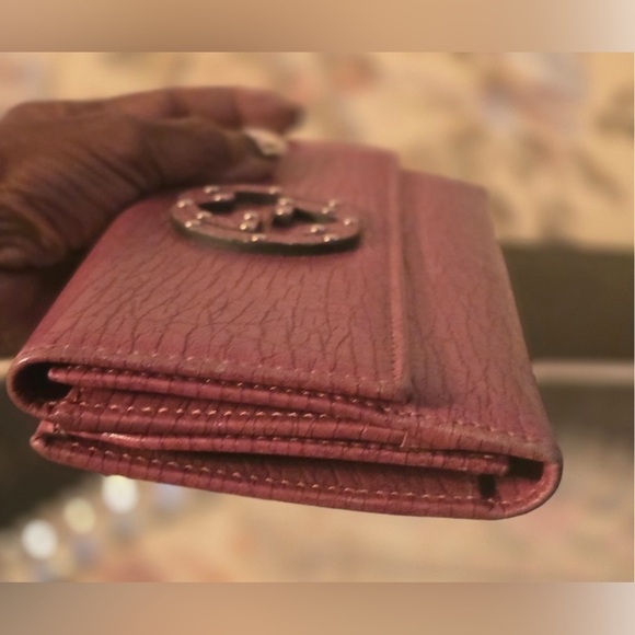 GUCCI Pink Long Wallet w/Decorative Rivets, EUC - Picture 15 of 16